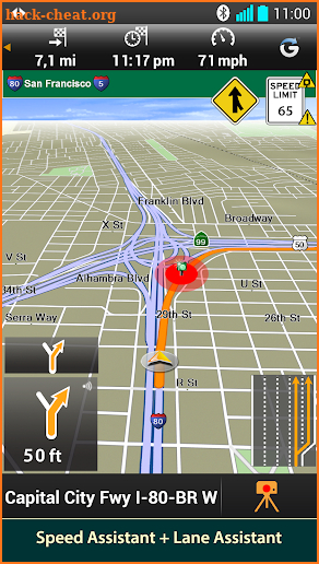 Garmin HUD North America screenshot