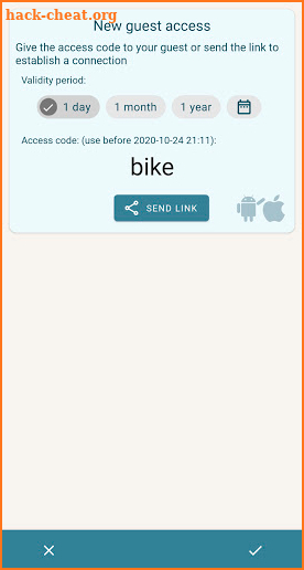 Gate remote control screenshot