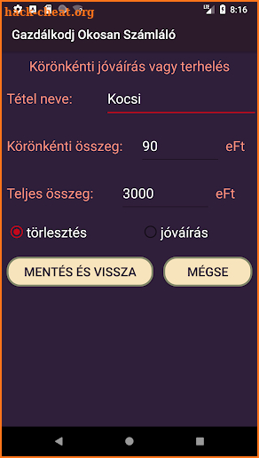 Gazdálkodj Okosan Számoló screenshot