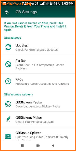 GB Wasahp Pro latest version 2021 screenshot