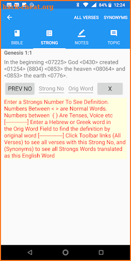 Gbm Bible With Strongs screenshot
