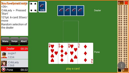 GC Cribbage screenshot