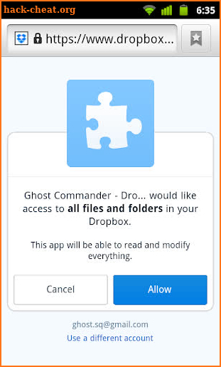 GC Plugin for Dropbox screenshot