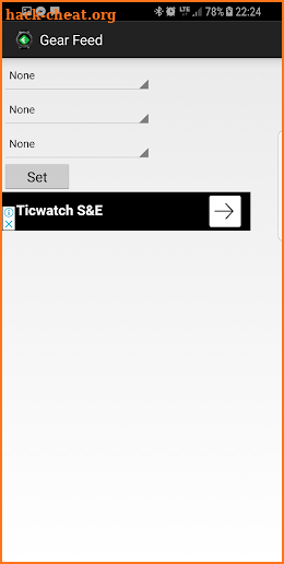 Gear Feed Settings for Gear S2 / S3 screenshot