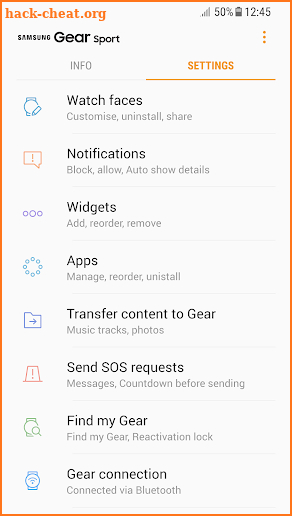 Gear S Plugin screenshot