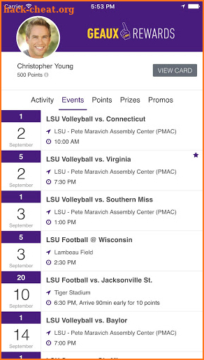 Geaux Rewards screenshot