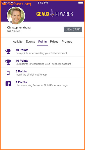 Geaux Rewards screenshot