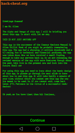 Geek App 2.0- Hacking Tutorials,News- Alien Skills screenshot