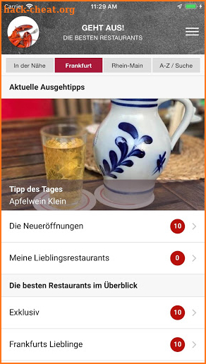 GEHT AUS! – Restaurantführer screenshot