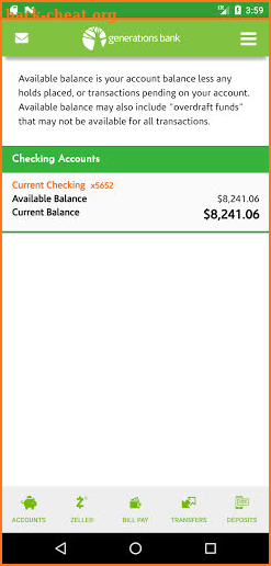 Generations Mobile Banking screenshot