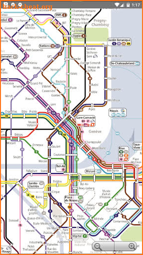 Geneva Metro/Bus/Tram Map Offline ジュネーヴ・メトロ・バスの地図 screenshot