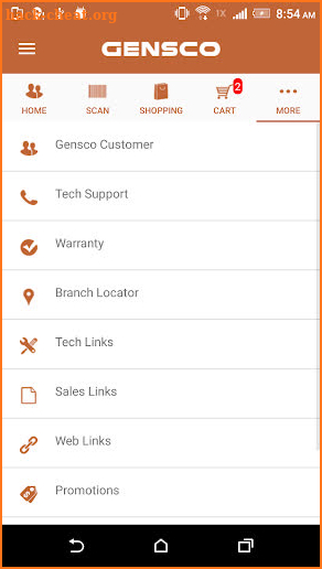 Gensco App screenshot