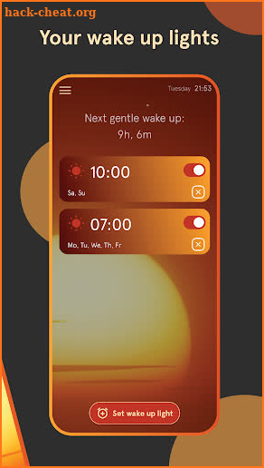 Gently - Sunrise alarm clock screenshot