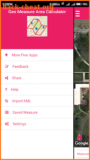 Geo Measure Area calculator screenshot