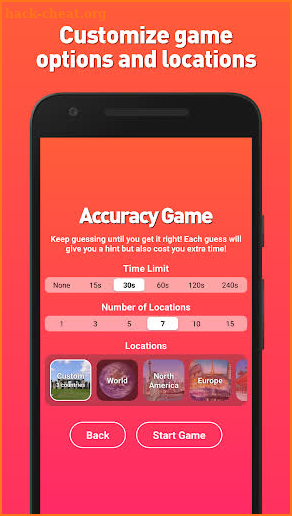 GeoGame 2 - Unlimited geoguess quiz game screenshot