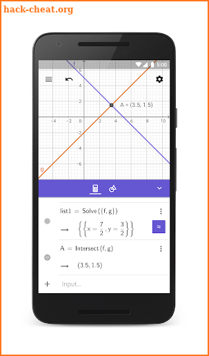 GeoGebra CAS Calculator screenshot