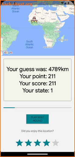 Geoguessrgame screenshot