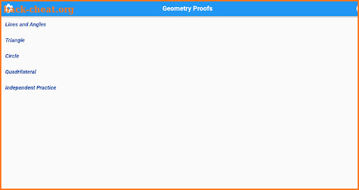 Geometry Two Column Proofs screenshot