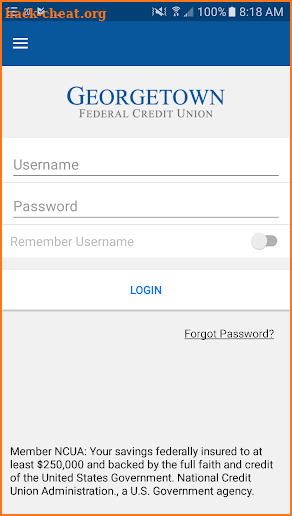 Georgetown FCU screenshot