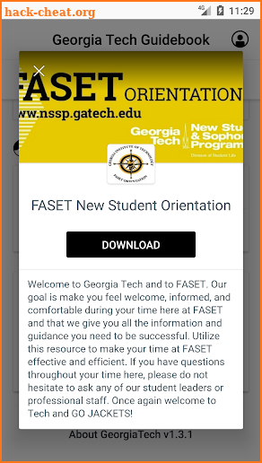 Georgia Tech Guidebook screenshot