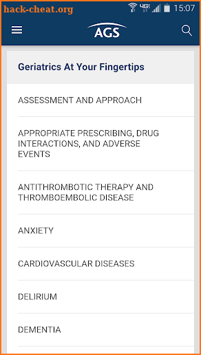 Geriatrics At Your Fingertips screenshot