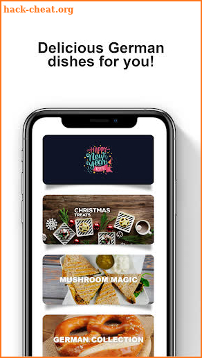 German food recipes screenshot