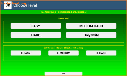 German Grammar Exercises P screenshot