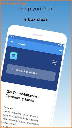 GetTempMail screenshot