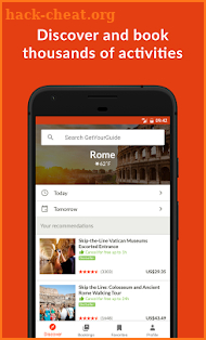 GetYourGuide Tours & Tickets screenshot