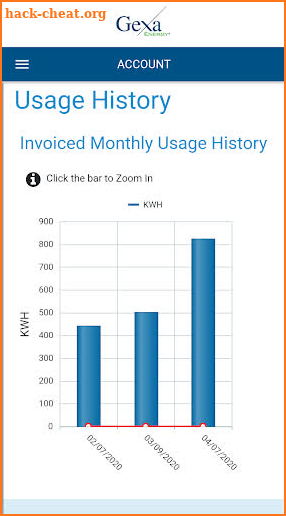 Gexa Energy Optimizer screenshot