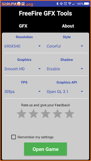 GFX Tool  - Free Fire Booster screenshot
