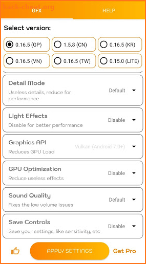 GFX Tool Free - Game Booster screenshot