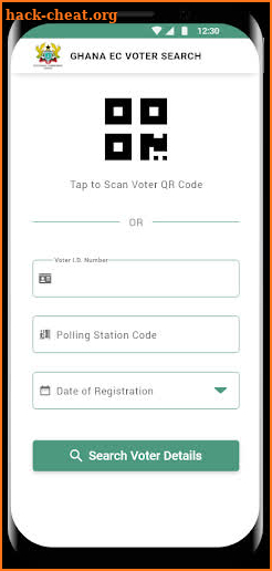 Ghana EC Voters' Information Hub screenshot