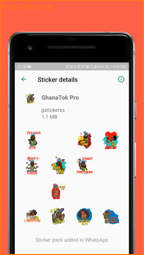 GhanaTok Stickers - WAStickerApps screenshot