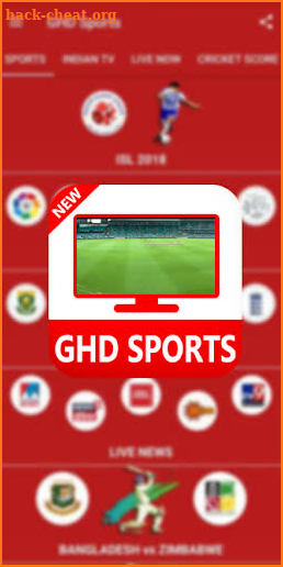 GHD SPORTS - Free Live TV  Hd Tips screenshot