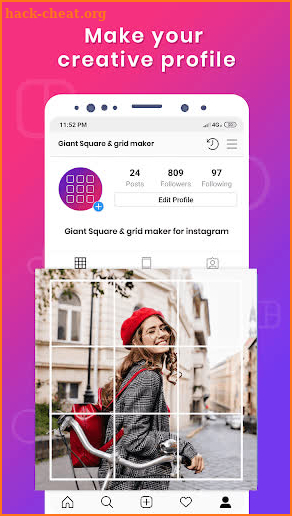 Giant Square & Grid Maker for Instagram screenshot