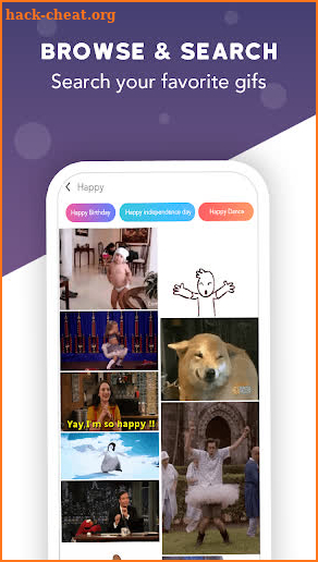 GIF - Find gifs for text messaging screenshot