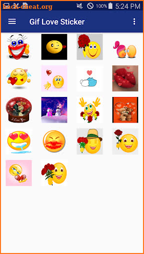 Gif Love Sticker screenshot