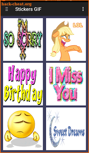 GIF Stickers for Whatsapp screenshot