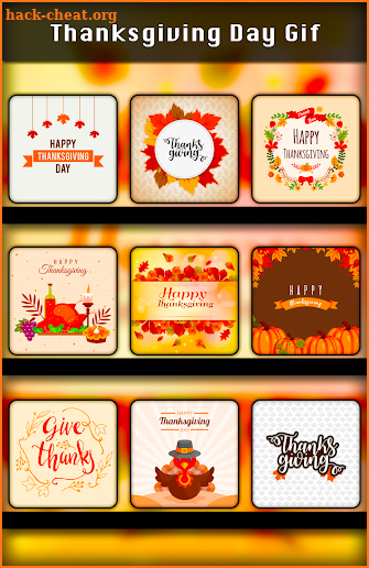 GIF Thanksgiving Day screenshot