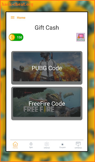 Gift Cash - Redeem Code screenshot