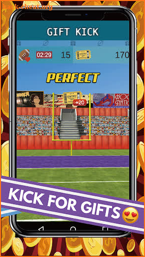 Gift Kick: football, field goal, free gifts screenshot