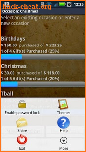 Gift List Manager Pro screenshot