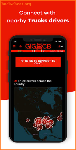 GIGACB: Truck Driver CB Radio, GPS screenshot