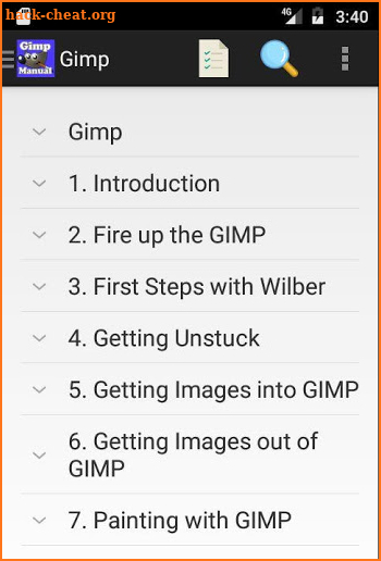 Gimp (GNU Image Processor) Manual screenshot