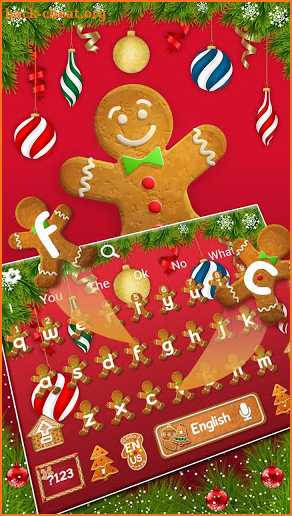 Gingerbread Man Keyboard screenshot