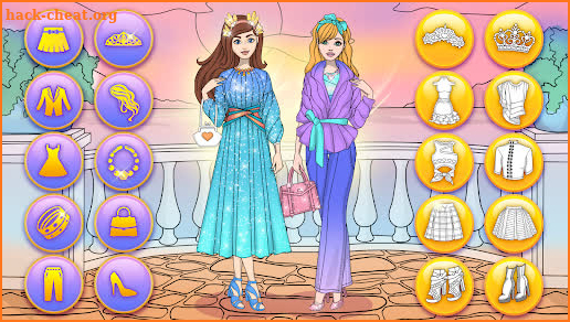 Girl Coloring Dress Up Games screenshot