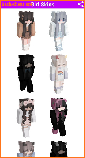 Girl Skins For Minecraft screenshot