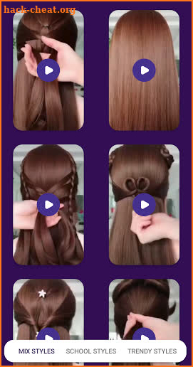 Girls hairstyle offline Videos screenshot