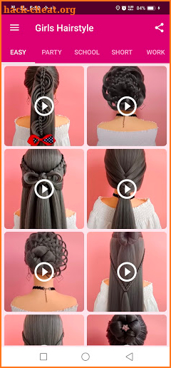 Girls Hairstyle Step By Step screenshot